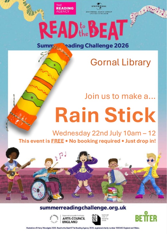 Gornal Library - Summer Reading Challenge: Rain Stick